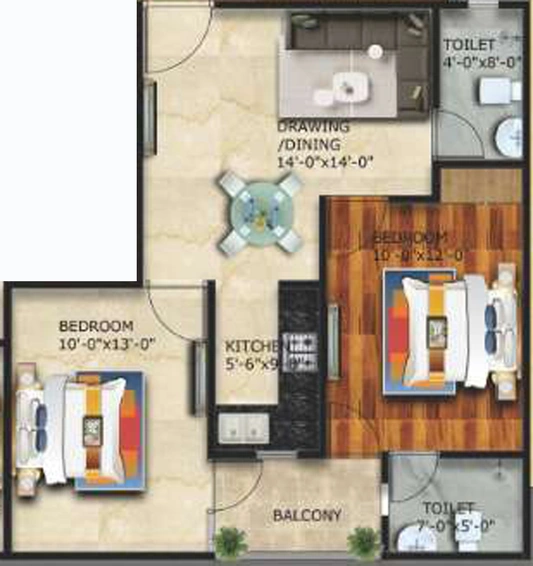 2 BHK Flat in Avantika Oynx County in Sector 1, Greater Noida - Image 822612