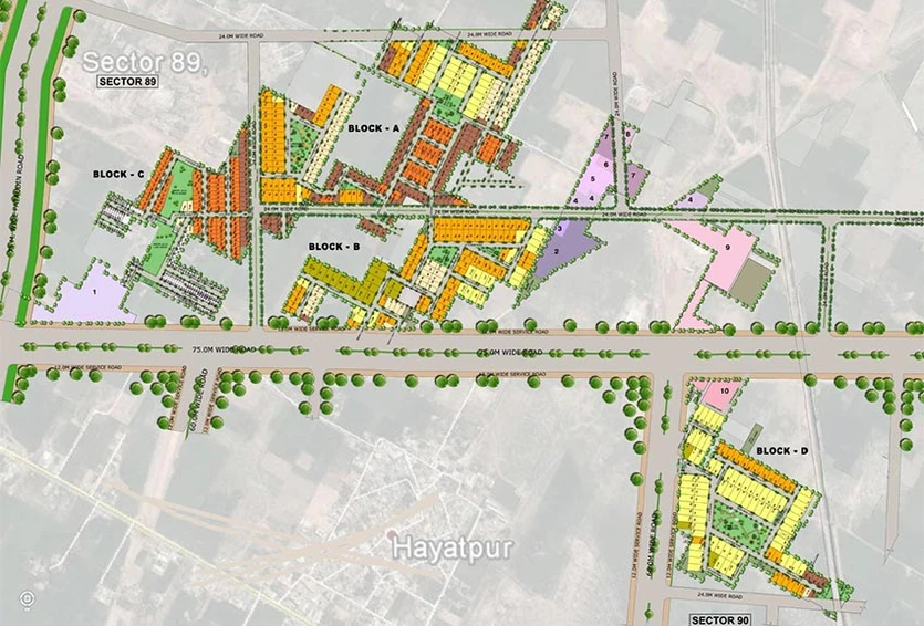 Master Plan of ACE Palm Floors in Sector 89, Gurgaon - Image 189060