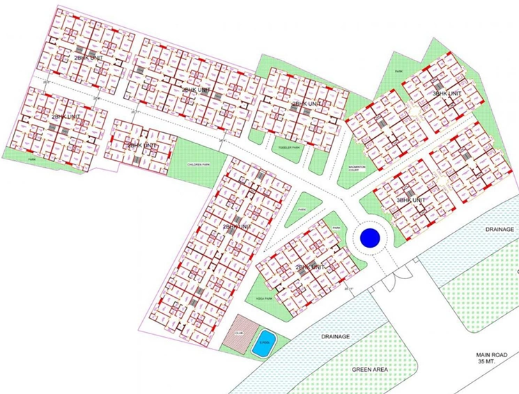 Master Plan of Satyam SBI Residency 2 in Sector 4, Greater Noida - Image 189145