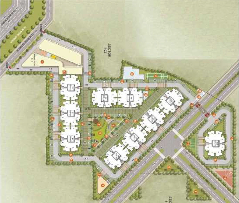 Master Plan of Conscient Habitat 102 in Sector 102, Gurgaon - Image 189251