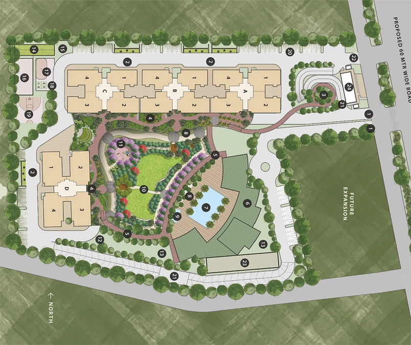 Master Plan of Conscient Parq in Sector 80, Gurgaon - Image 189259