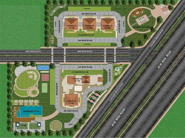 Master Plan of Czar Mahira Homes in Sector 63A, Gurgaon - Image 189271