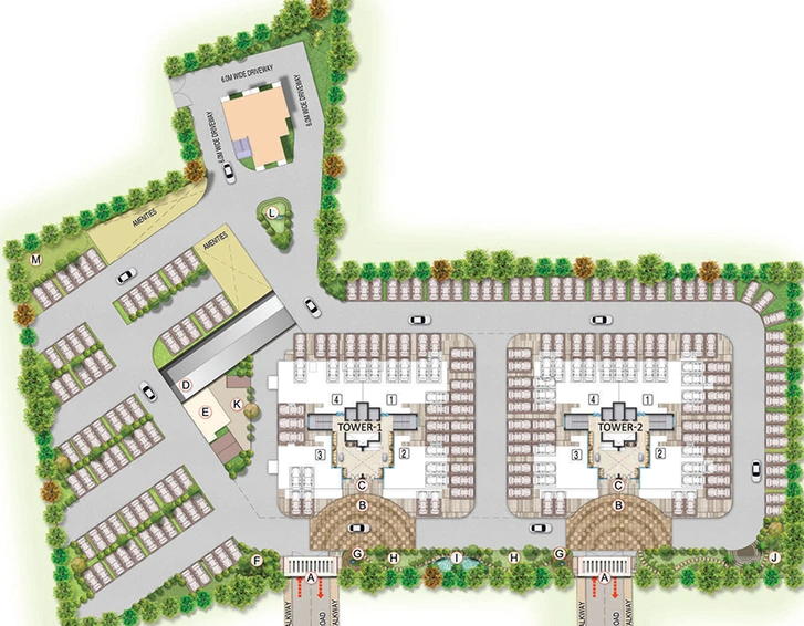 Master Plan of Ameya Sapphire Residences in Sector 15, Gurgaon - Image 189319