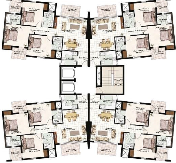 Floor Plan of Anant Raj Madelia in Manesar, Gurgaon - Image 189332