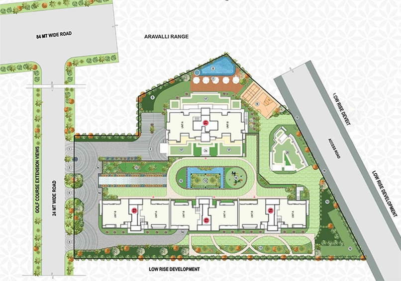 Master Plan of Anant Raj The Estate Residences in Sector 63A, Gurgaon - Image 189353