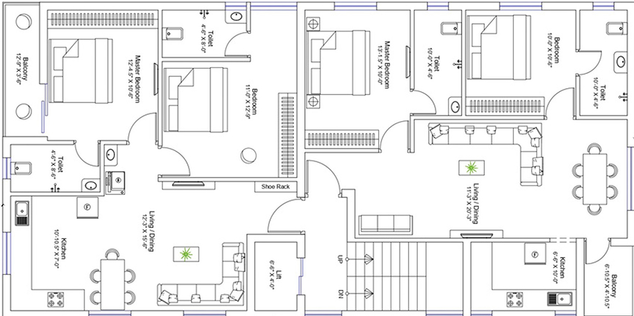 Floor Plan of Grandoss Inspire 101 in Perumbakkam, Chennai - Image 189344