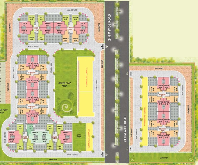 Master Plan of Breez Global Heights 88A in Sector 88A, Gurgaon - Image 189473