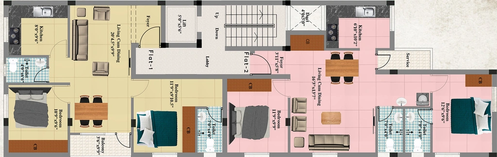 Floor Plan of Sri Lakshmi Anthurium in Kolathur, Chennai - Image 189466