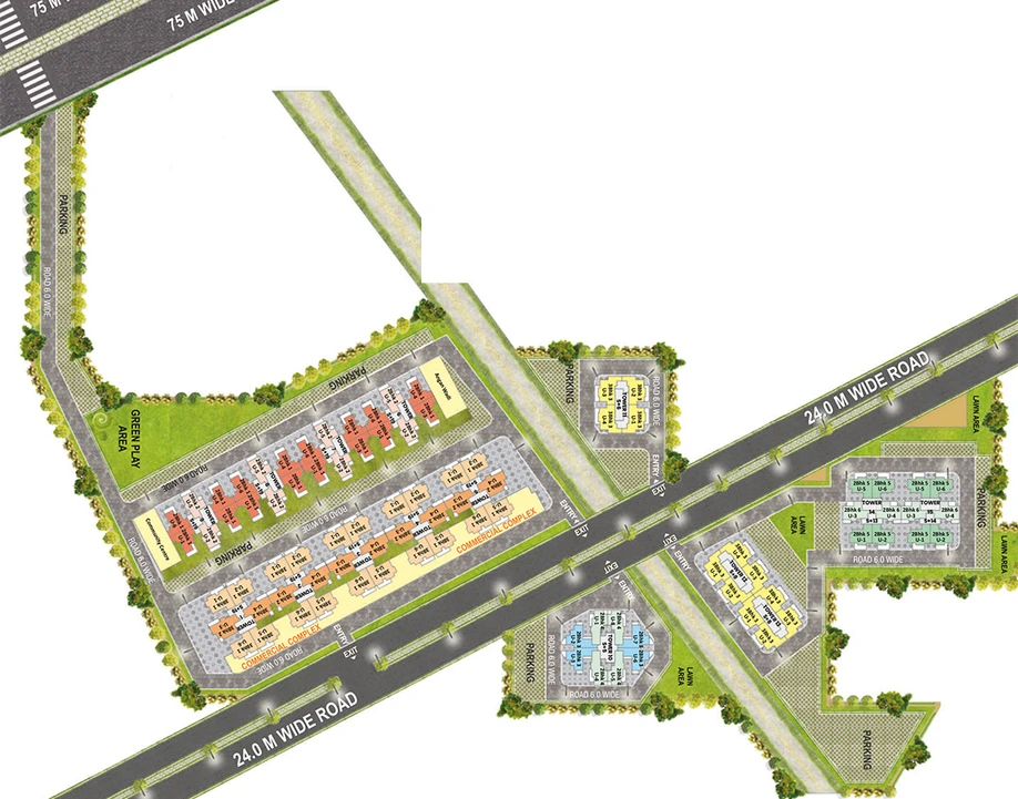 Master Plan of Breez Global Heights 89 in Sector 89A, Gurgaon - Image 189489