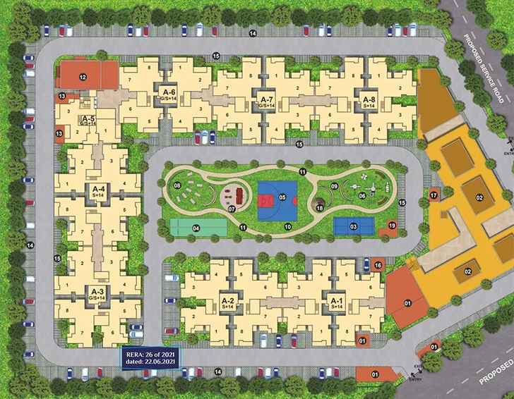 Master Plan of Conscient Habitat Prime in Sector 99A, Gurgaon - Image 189524