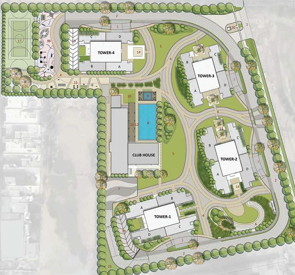Master Plan of Emaar Amaris in Sector 62, Gurgaon - Image 189543