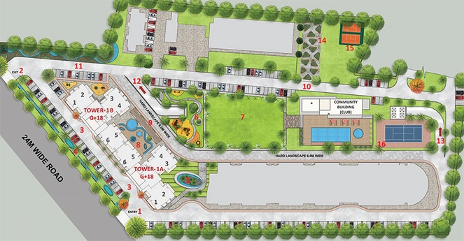 Master Plan of Emperium Premio in Sector 37C, Gurgaon - Image 189552