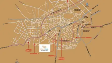 Location of Tapasya 70 Grandwalk - Image 189593