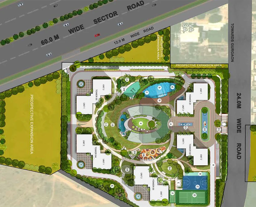 Master Plan of Tarc Ishva in Sector 63A, Gurgaon - Image 189605