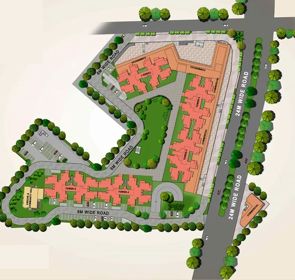 Master Plan of Royal Green Heights in Sector 62, Gurgaon - Image 189629