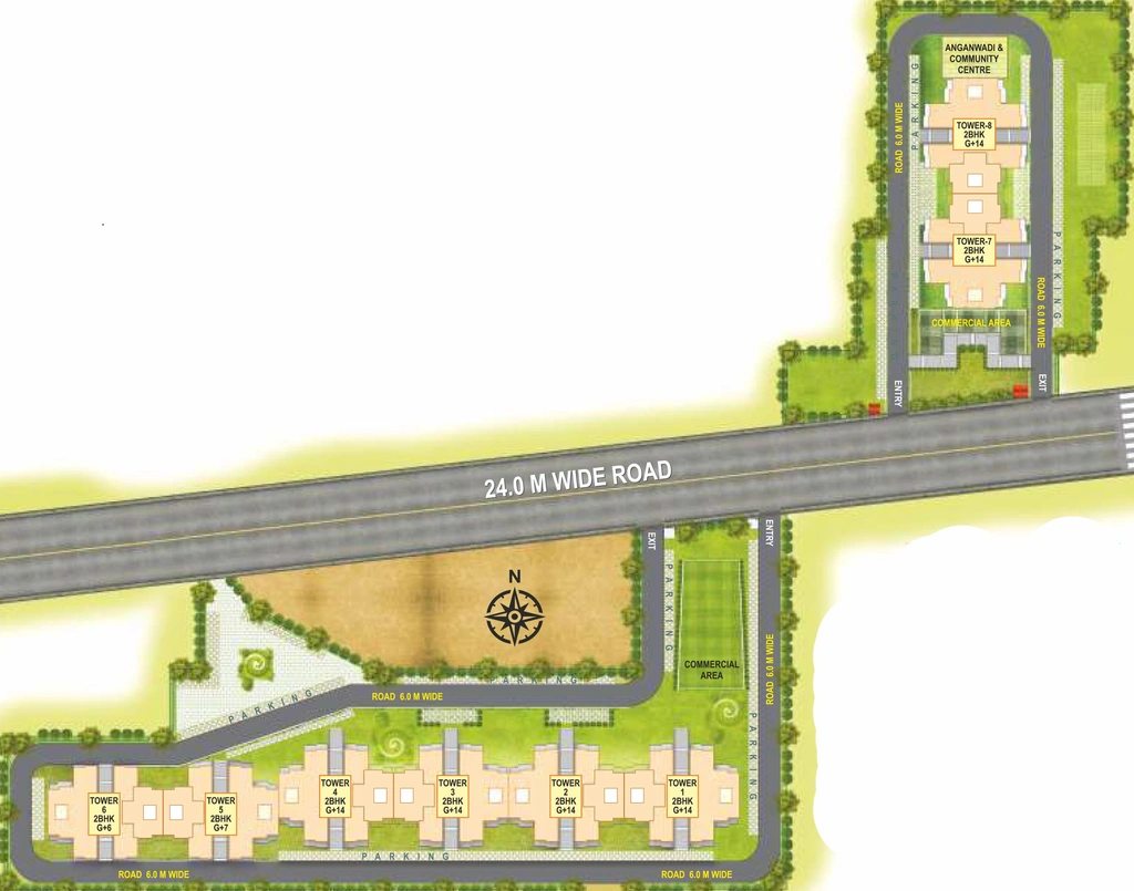 Master Plan of Pyramid Midtown in Sector 59, Gurgaon - Image 189634