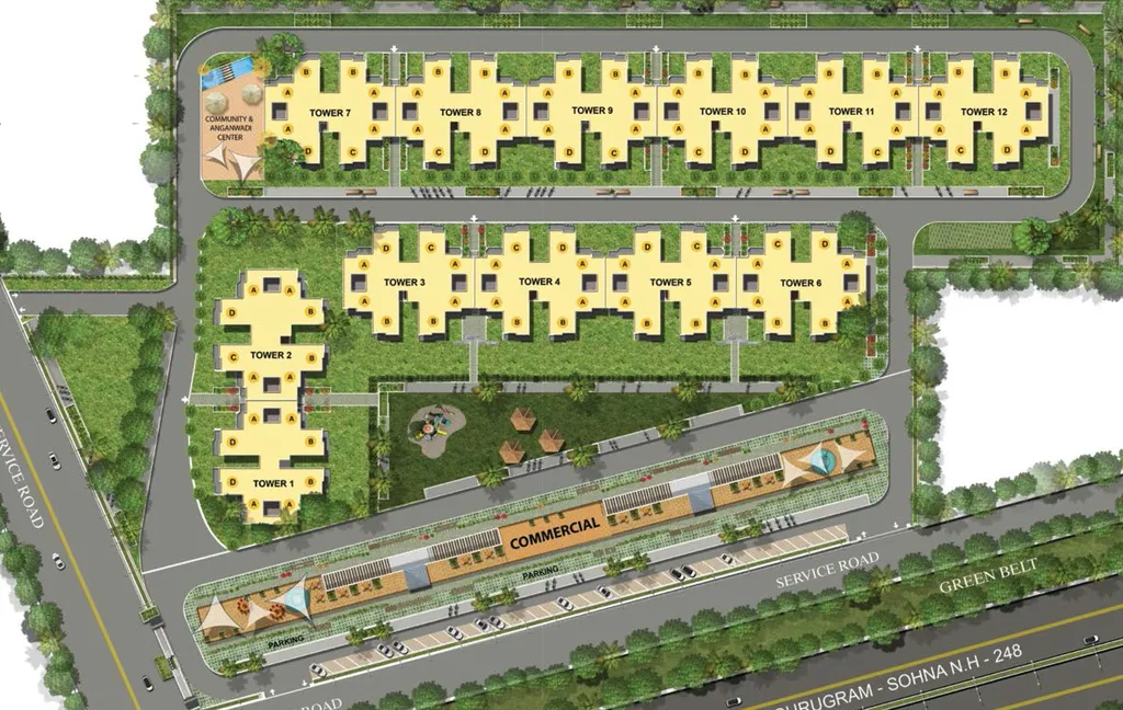 Master Plan of Pyramid Urban Homes in Sector 70A, Gurgaon - Image 189642