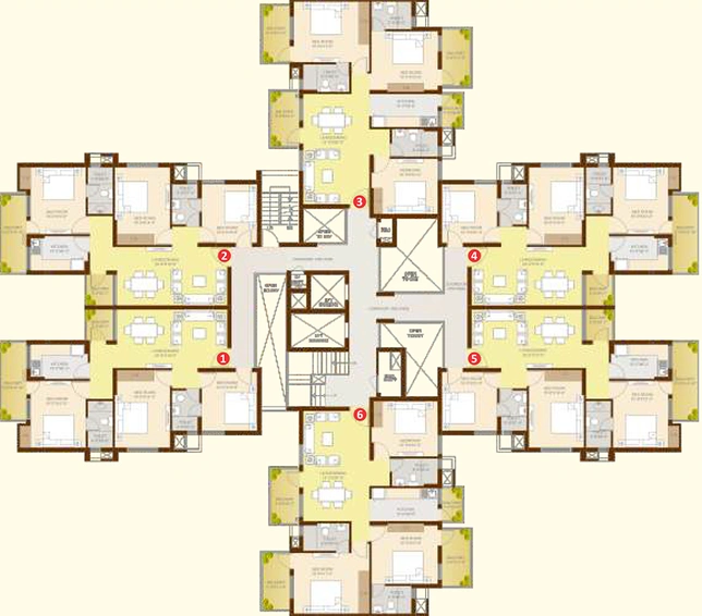 Floor Plan of Sare Green Parc Phase 3 in Sector 92, Gurgaon - Image 189702