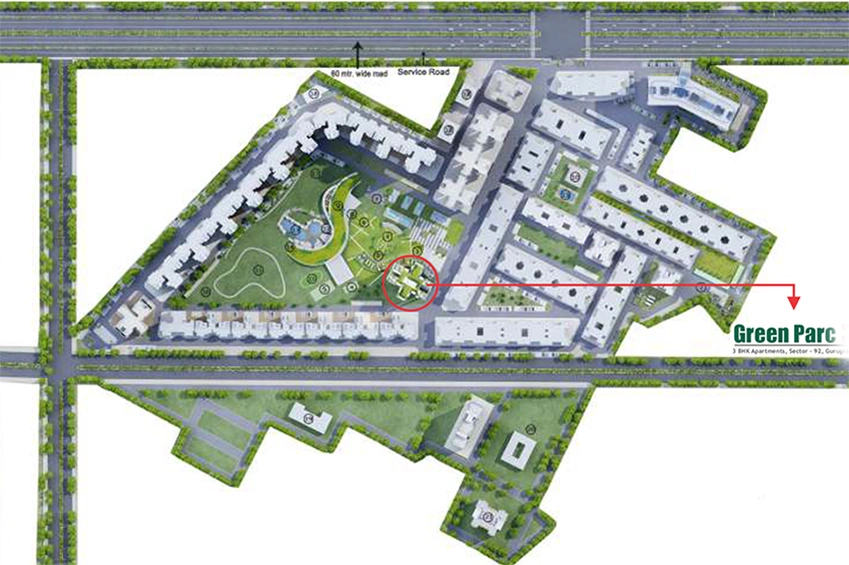 Master Plan of Sare Green Parc Phase 3 in Sector 92, Gurgaon - Image 189703