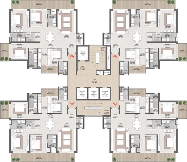 Floor Plan of SS Camasa in Sector 90, Gurgaon - Image 189708