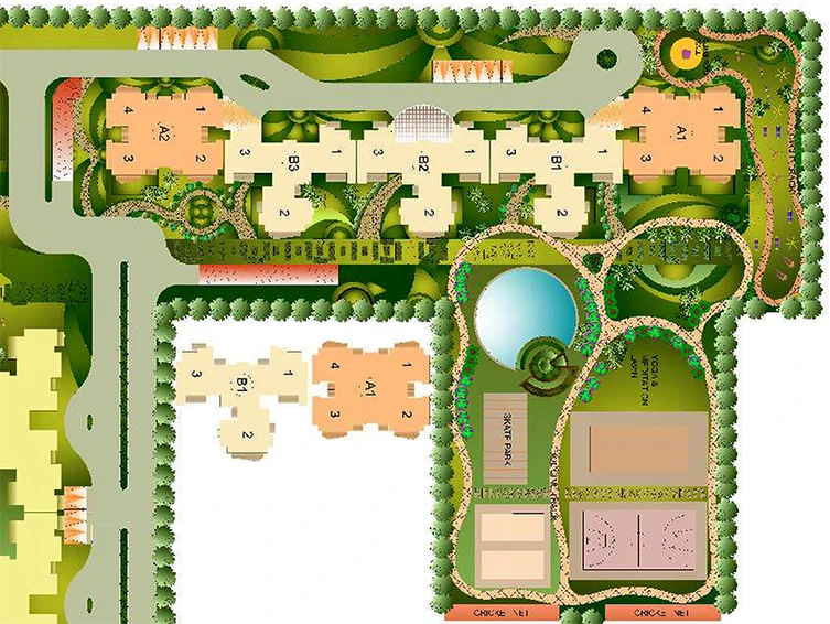 Master Plan of Sare Sports Parc in Sector 92, Gurgaon - Image 189777