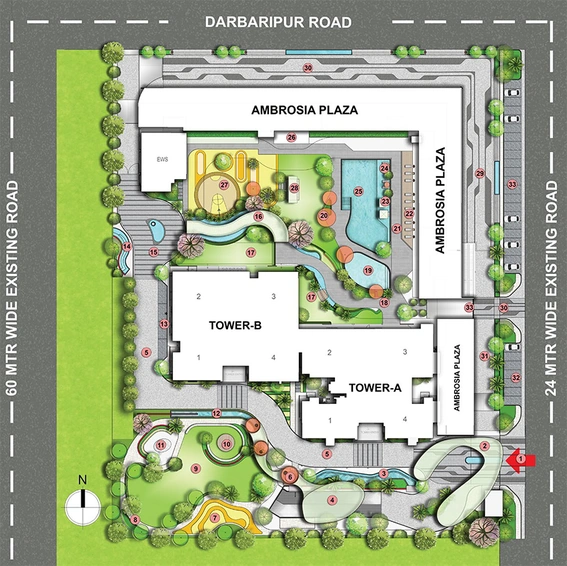 Master Plan of Shree Vardhman Ambrosia in Sector 70, Gurgaon - Image 189821