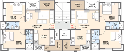 Floor Plan of Nirvana Prima in Baner, Pune - Image 116686