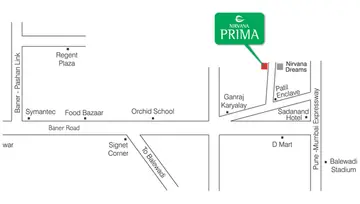 Location of Nirvana Prima - Image 116685