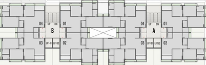 Floor Plan of Sun Urbanpark in Bopal, Ahmedabad - Image 189991