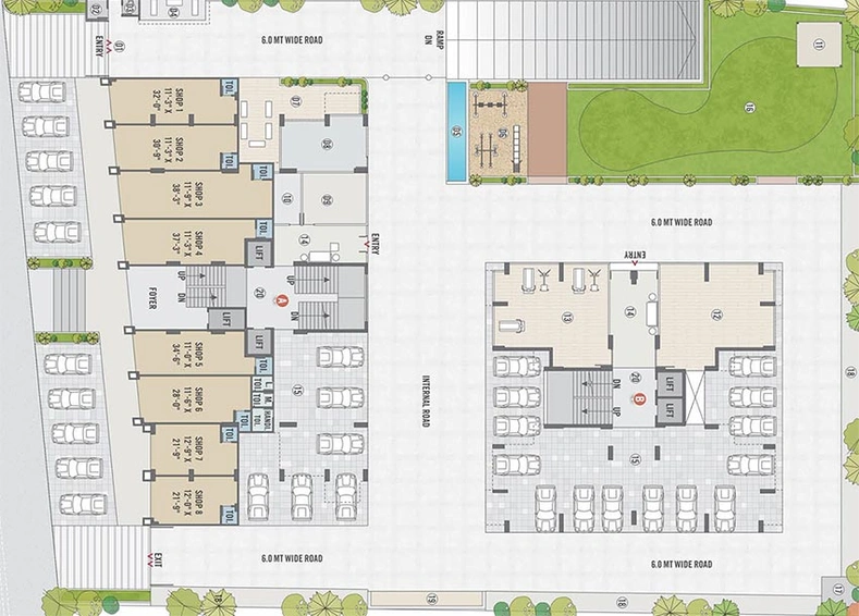 Master Plan of Suramya Heights in Sanand, Ahmedabad - Image 190083
