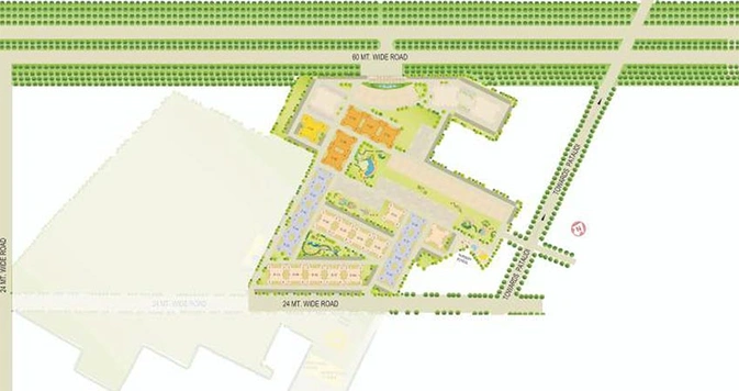 Master Plan of Sare Crescent Parc Royal Greens Phase 2 in Sector 92, Gurgaon - Image 190192