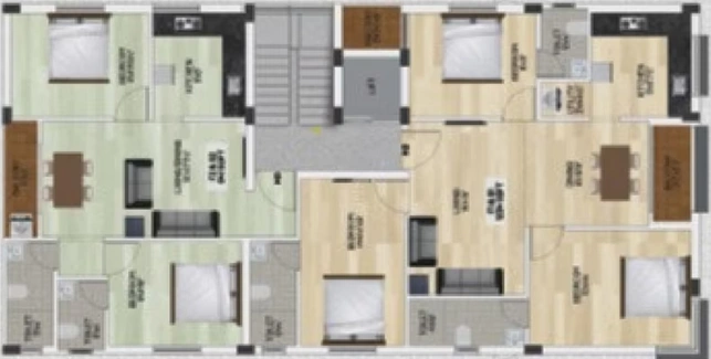 Floor Plan of Vignesh Asiyana in Valasaravakkam, Chennai - Image 190272