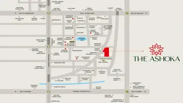 Location of Omkar The Ashoka - Image 190303