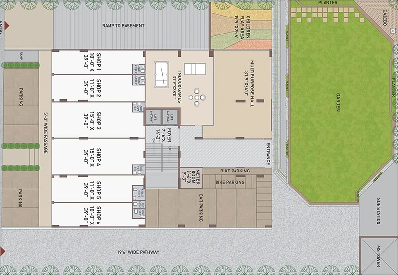 Master Plan of Sampath Sky in Ranip, Ahmedabad - Image 190360