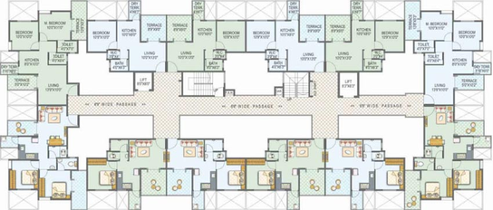 Floor Plan of Vision Kalpavriksha in Moshi, Pune - Image 115565