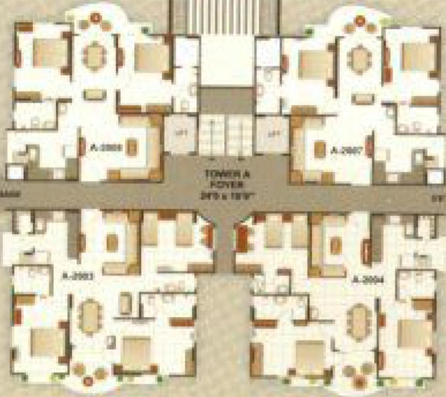 Floor Plan of Classic Heights in Juhapura, Ahmedabad - Image 190410