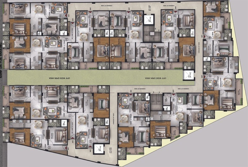 Floor Plan of Capital Hometech Homes in Sector 61, Noida - Image 190551
