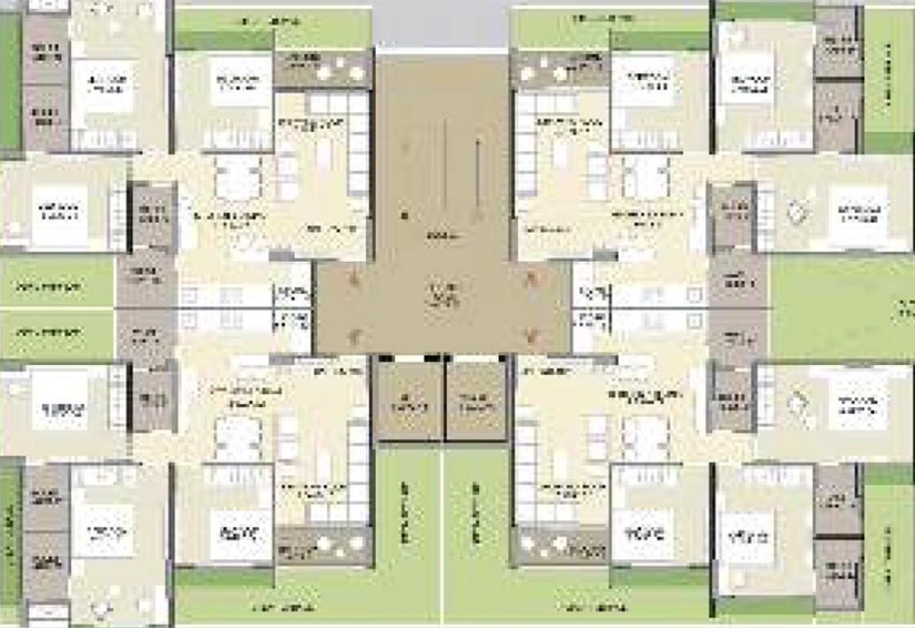 Floor Plan of Rashmi Nivaasa in Shela, Ahmedabad - Image 190565