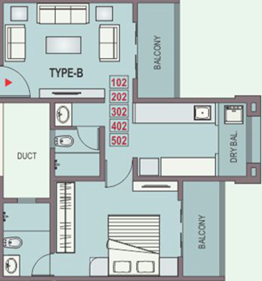 1 BHK Flat in Shree Radhe Krishna in Viman Nagar, Pune - Image 753910