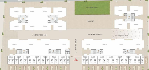 Master Plan of Balaji Nathdwar Resicom in Waghodia Road, Vadodara - Image 190688