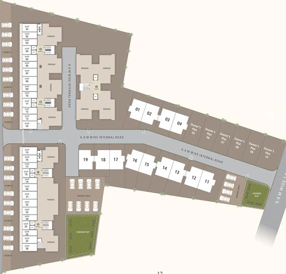 Master Plan of Bhavans Mudibhavan Residency in Waghodia Road, Vadodara - Image 190721