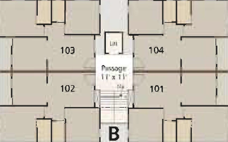 Floor Plan of Rudra ND Residency in Karadiya, Vadodara - Image 190728