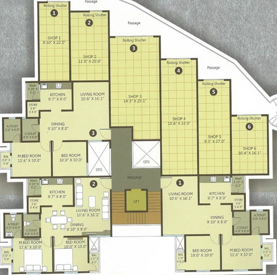 Floor Plan of Shree Narayan Avenue in Khatamba, Vadodara - Image 190779