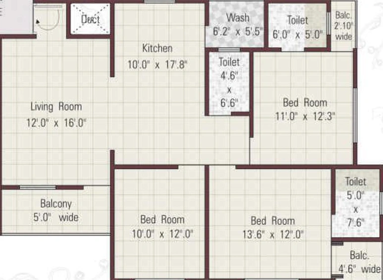 3 BHK Flat in Lalji Nilkanth Greens in Kalali, Vadodara - Image 823067