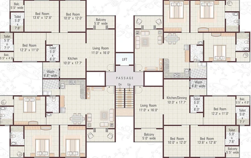 Floor Plan of Lalji Nilkanth Greens in Kalali, Vadodara - Image 190793
