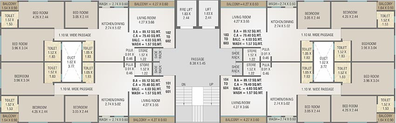Floor Plan of Navkar Harmony in New Sama, Vadodara - Image 190847
