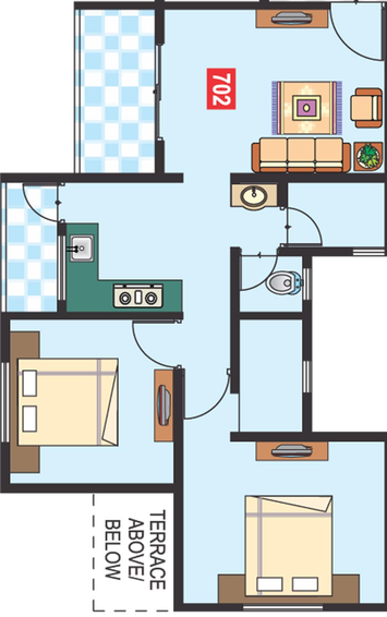 2 BHK Flat in Vaishnavi Vastu in Narayangaon, Pune - Image 759304