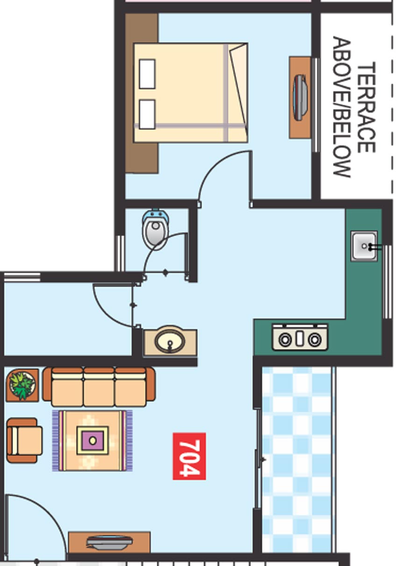 1 BHK Flat in Vaishnavi Vastu in Narayangaon, Pune - Image 759303