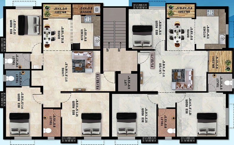 Floor Plan of Sri Ayyan Advik in Pallikaranai, Chennai - Image 190998