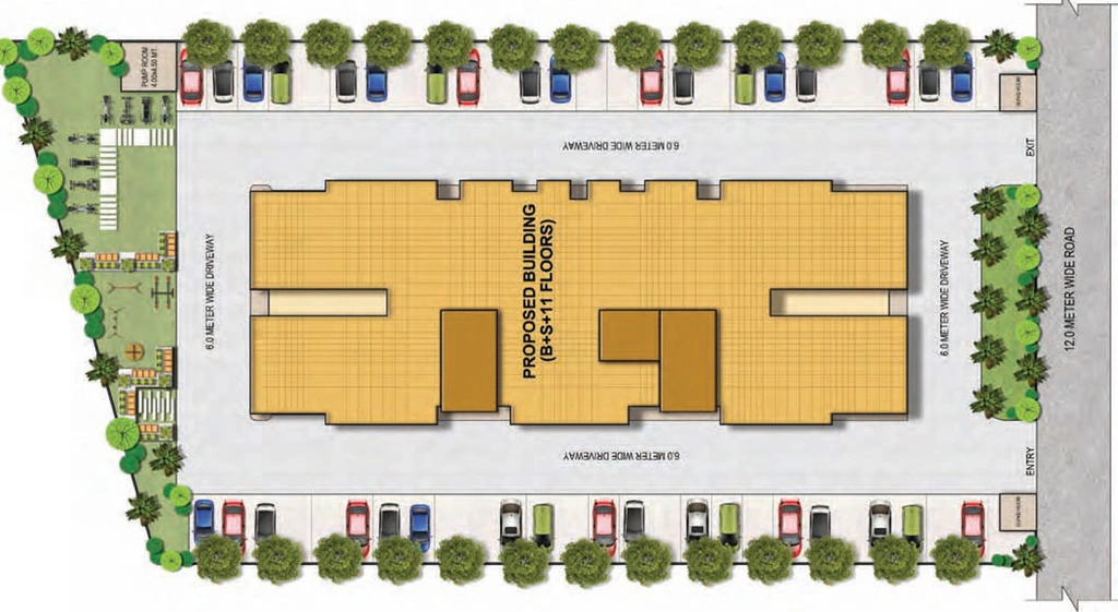 Master Plan of Aesthete The Woods Kohinoor in Jankipuram Extension, Lucknow - Image 191038
